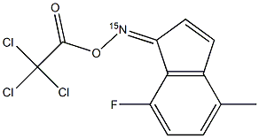 7-Fluoro-4-methyl-1H-inden-1-one O-(trichloroacetyl)(15N)oxime Struktur