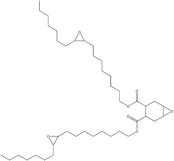 7-Oxabicyclo[4.1.0]heptane-3,4-dicarboxylic acid bis(9,10-epoxyheptadecan-1-yl) ester Struktur