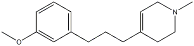 1,2,3,6-Tetrahydro-1-methyl-4-[3-(3-methoxyphenyl)propyl]pyridine Struktur