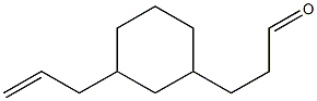 3-[3-(2-Propenyl)cyclohexyl]propanal Struktur