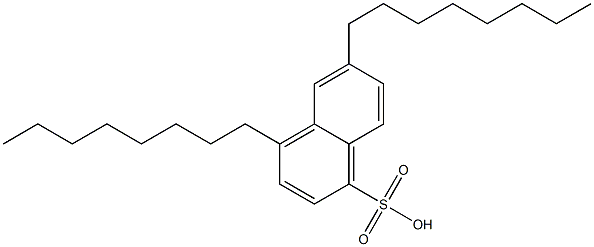 4,6-Dioctyl-1-naphthalenesulfonic acid Struktur