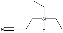 3-(Chlorodiethylsilyl)propiononitrile Struktur