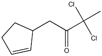 1-(2-Cyclopentenyl)-3,3-dichloro-2-butanone Struktur