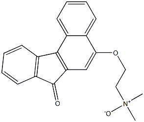 2-[7-Oxo-7H-benzo[c]fluoren-5-yloxy]ethyldimethylamine oxide Struktur