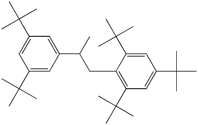 1-(2,4,6-Tri-tert-butylphenyl)-2-(3,5-di-tert-butylphenyl)propane Struktur