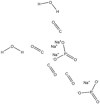 Tetrasodium carbonyldiphosphonate dihydrate Struktur