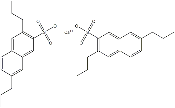 Bis(3,7-dipropyl-2-naphthalenesulfonic acid)calcium salt Struktur