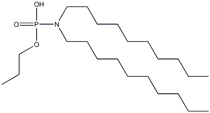 N,N-Didecylamidophosphoric acid hydrogen propyl ester Struktur