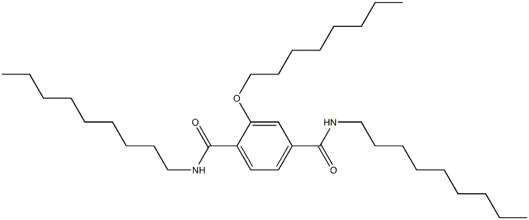 2-(Octyloxy)-N,N'-dinonylterephthalamide Struktur