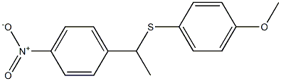 1-(4-Nitrophenyl)-1-(4-methoxyphenylthio)ethane Struktur