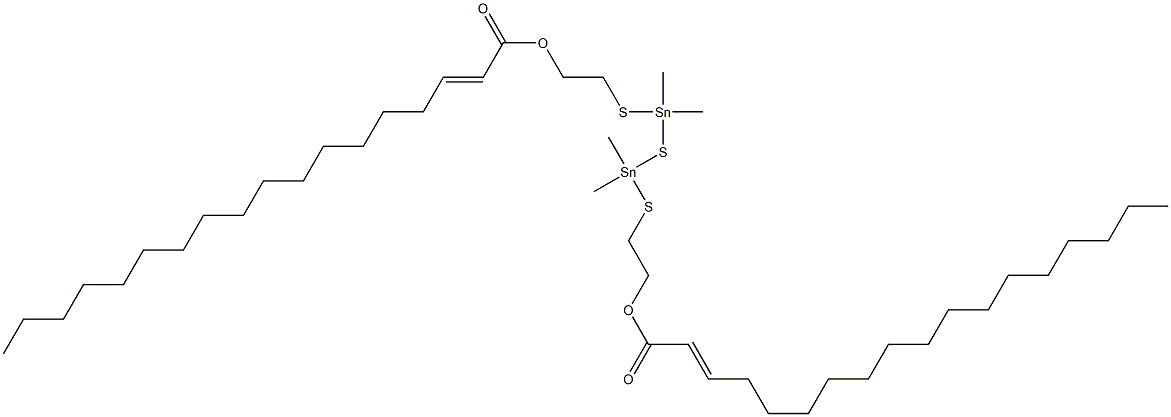 Bis[dimethyl[[2-(1-heptadecenylcarbonyloxy)ethyl]thio]stannyl] sulfide Struktur