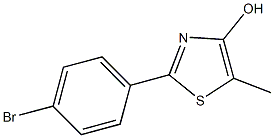 2-(4-Bromophenyl)-5-methylthiazol-4-ol Struktur