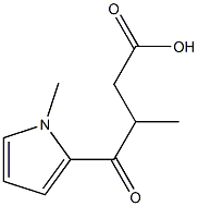 3-Methyl-4-oxo-4-(1-methyl-1H-pyrrol-2-yl)butanoic acid Struktur