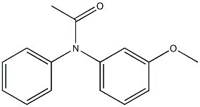 N-(m-Methoxyphenyl)-N-phenylacetamide Struktur