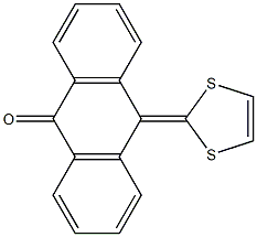 10-(1,3-Dithiol-2-ylidene)anthracene-9(10H)-one Struktur