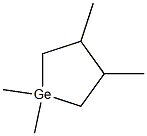 1,1,3,4-Tetramethyl-1-germacyclopentane Struktur