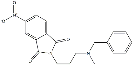 N-[3-(Methylbenzylamino)propyl]-4-nitrophthalimide Struktur