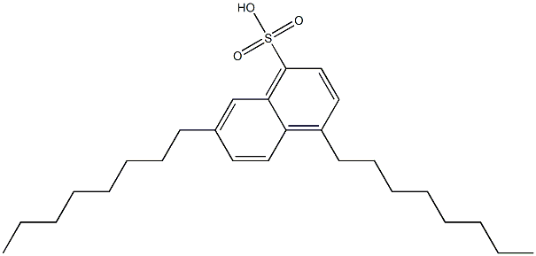 4,7-Dioctyl-1-naphthalenesulfonic acid Struktur