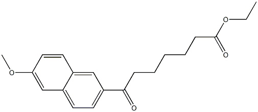 7-Oxo-7-[6-methoxy-2-naphtyl]heptanoic acid ethyl ester Struktur