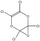 2,3,5,6-Tetrachloro-2,3-epoxy-2,3-dihydro-1,4-dioxin Struktur