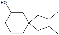 3,3-Dipropyl-1-cyclohexen-1-ol Struktur