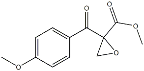 2-(4-Methoxybenzoyl)oxirane-2-carboxylic acid methyl ester Struktur