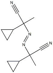 2,2'-Azobis(2-cyclopropylpropionitrile) Struktur