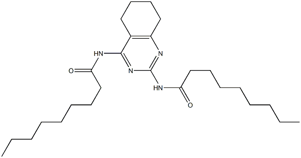 N,N'-[(5,6,7,8-Tetrahydroquinazoline)-2,4-diyl]bis(nonanamide) Struktur