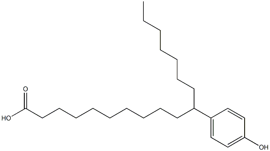 11-(4-Hydroxyphenyl)stearic acid Struktur