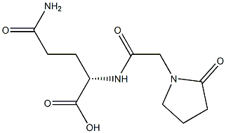 N2-[(2-Oxo-1-pyrrolidinyl)acetyl]-L-glutamine Struktur