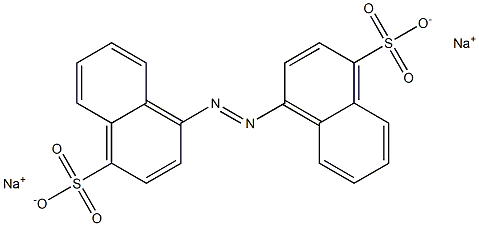 [1,1'-Azobisnaphthalene]-4,4'-disulfonic acid disodium salt Struktur