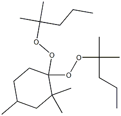 2,2,4-Trimethyl-1,1-bis(1,1-dimethylbutylperoxy)cyclohexane Struktur