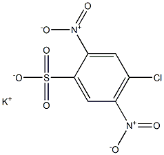 4-Chloro-2,5-dinitrobenzenesulfonic acid potassium salt Struktur