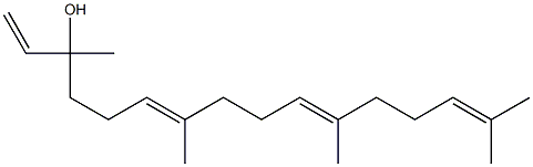 3,7,11,15-Tetramethyl-1,6,10,14-hexadecatetren-3-ol Struktur