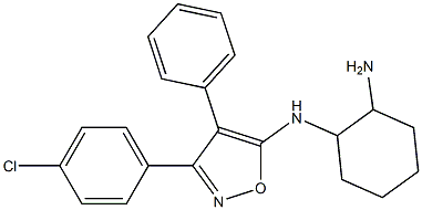 N-[4-Phenyl-3-(4-chlorophenyl)isoxazol-5-yl]cyclohexane-1,2-diamine Struktur