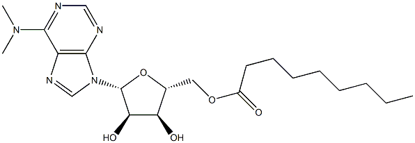 N,N-Dimethyl-5'-O-nonanoyladenosine Struktur