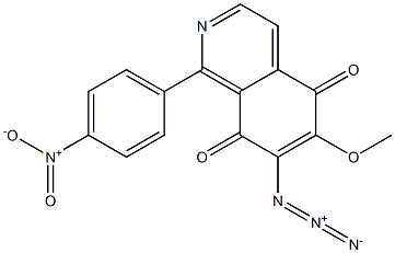 7-Azido-6-methoxy-1-(4-nitrophenyl)isoquinoline-5,8-dione Struktur