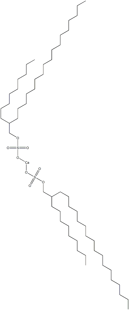 Bis(2-nonylnonadecyloxysulfonyloxy)calcium Struktur