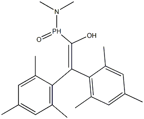 2,2-Dimesityl-1-[(dimethylamino)phosphinyl]ethen-1-ol Struktur