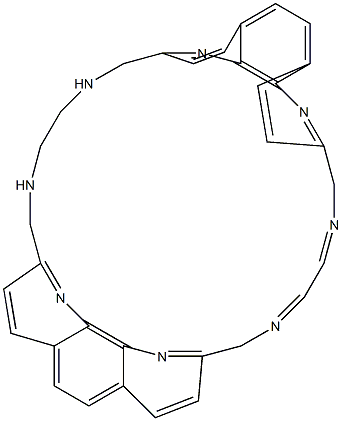 N,N'-[Ethylenebis(iminomethylene)bis(1,10-phenanthroline-9,2-diyl)bismethylene]ethane-1,2-diimine Struktur