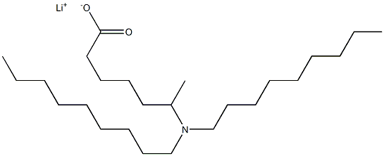 6-(Dinonylamino)heptanoic acid lithium salt Struktur