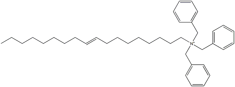 (9-Octadecenyl)tribenzylaminium Struktur