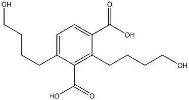 2,4-Bis(4-hydroxybutyl)isophthalic acid Struktur