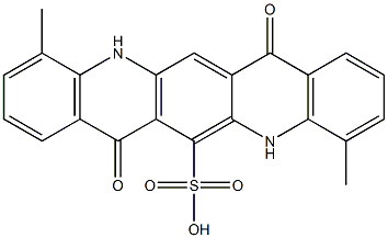 5,7,12,14-Tetrahydro-4,11-dimethyl-7,14-dioxoquino[2,3-b]acridine-6-sulfonic acid Struktur