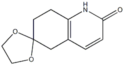 1,2,7,8-Tetrahydrospiro[quinoline-6(5H),2'-[1,3]dioxolane]-2-one Struktur