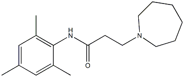 N-(2,4,6-Trimethylphenyl)-3-[(hexahydro-1H-azepin)-1-yl]propanamide Struktur