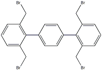 2,2'',6,6''-Tetrakis(bromomethyl)-1,1':4',1''-terbenzene Struktur