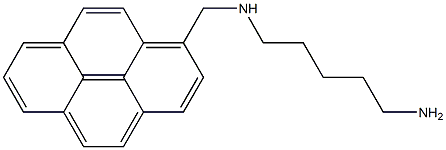 N-(1-Pyrenylmethyl)pentane-1,5-diamine Struktur