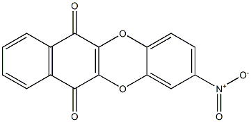 2-Nitrobenzo[b]naphtho[2,3-e][1,4]dioxin-6,11-dione Struktur