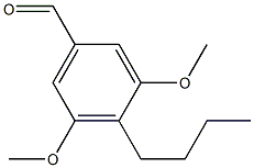 4-Butyl-3,5-dimethoxybenzaldehyde Struktur